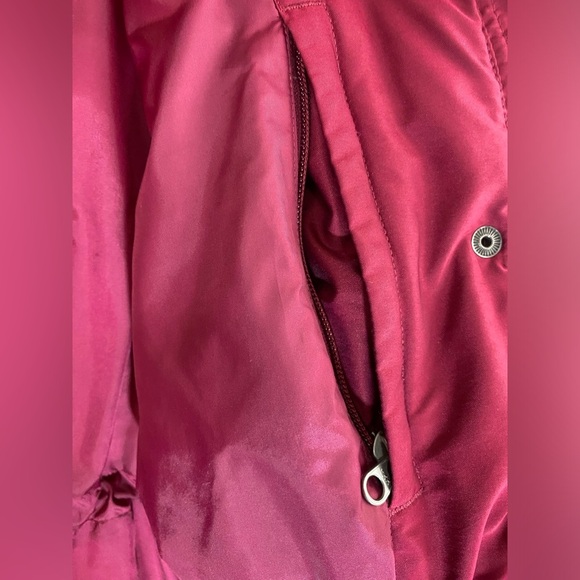 L.L. Bean Women's Goose Down Puffer Jacket Winter Coat Zip Red Size M Outerwear - Picture 9 of 13